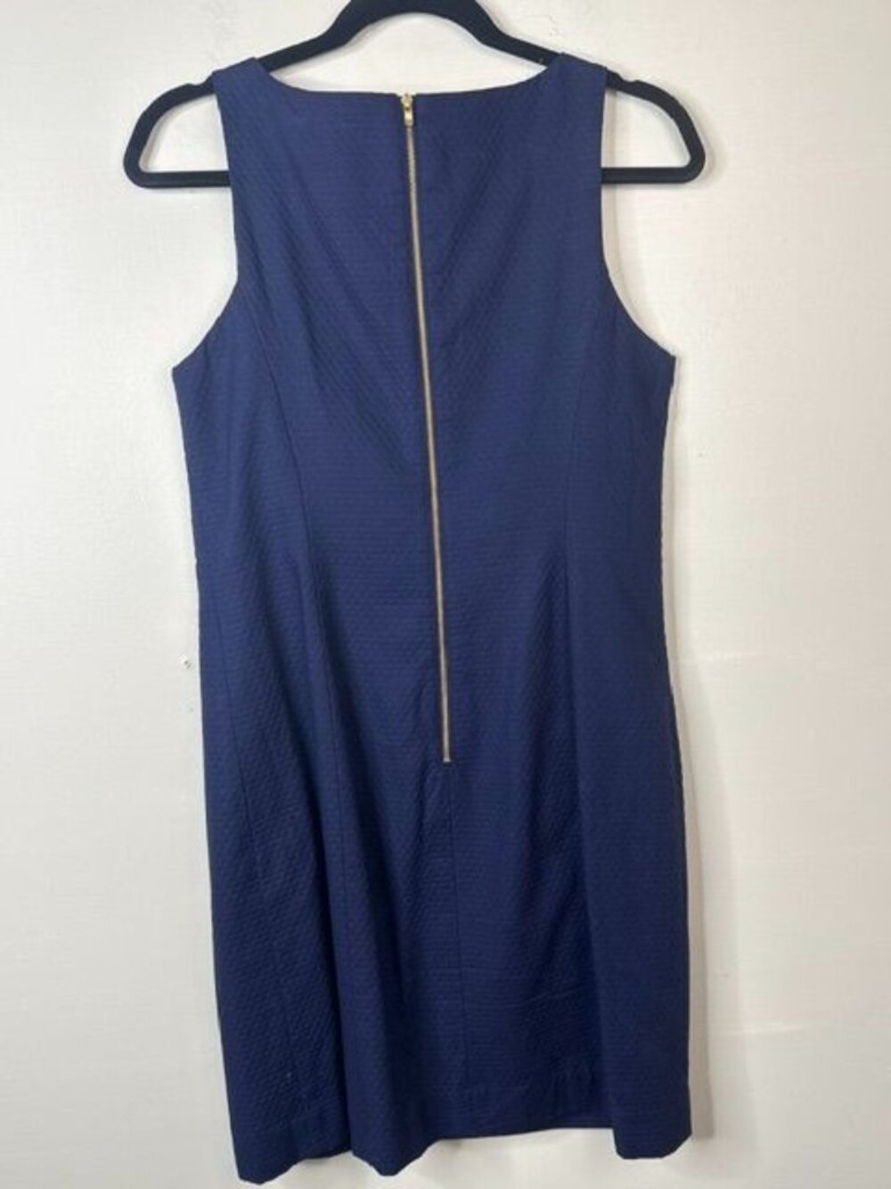 Lilly Pulitzer Womens Navy Gabby Beaded Medallion Sleeveless Shift Dress Size 8 - Picture 5 of 6